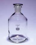 Reagenzflaschen, Pyrex, enger Hals, mit Glasschliffstopfen, ISO 4796-2 Vol.