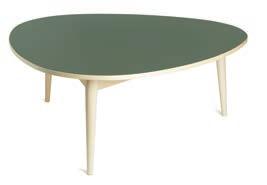 Quadratrundtisch / Dreirundtisch Kollektion entwarf den Quadratrundtisch 1949. Dieses Möbel setzt Bills Vorstellung von konkreter Kunst im Produktdesign um und ist einer seiner wichtigsten Entwürfe.