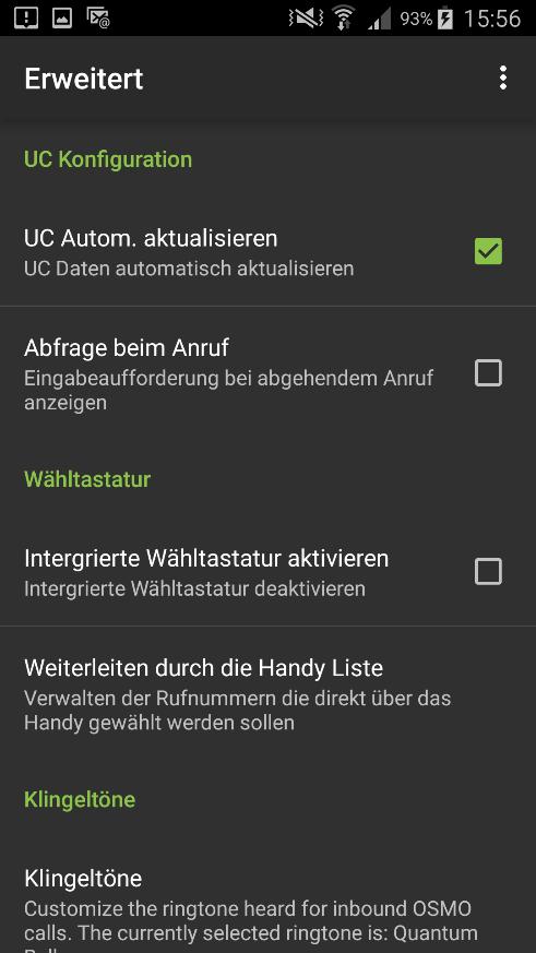 Abbildung 12 Android Einstellungen Abbildung 13 Android Einstellungen-Erweitert 8.
