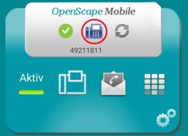 5.4 Anruf über OpenScape Mobile Mobiltelefon In diesem Fall wird der Rückrufmode des Systems genutzt.