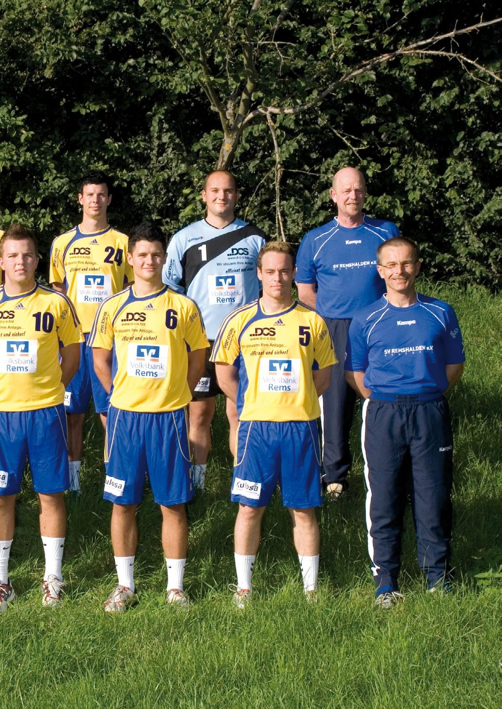 2007/2008 ner, Robert Schönleber, Moritz Köhler, Stefan en Knück Vorne: Trainer Christian