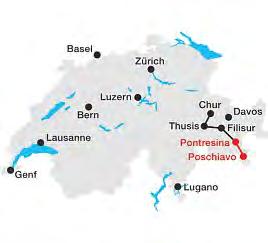 Die Alpentransversale über den Bernina und den Albula führt auf 145 Kilometern quer durch Graubünden und beeindruckt mit ihren unzähligen Brücken, schwindelerregenden Viadukten und Tunnels.