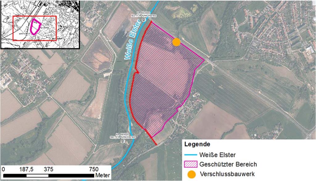 3 Maßnahmen Rechtes Ufer, Abschnitt 1 (Großosida) Varianten: 1. Ertüchtigung im Bestand 2.