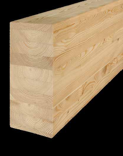 Beschreibung Brettschichtholz in Lärche ist der ideale Werkstoff, wenn besonders großer Wert auf hohe Formbeständigkeit und Maßhaltigkeit gelegt werden soll.