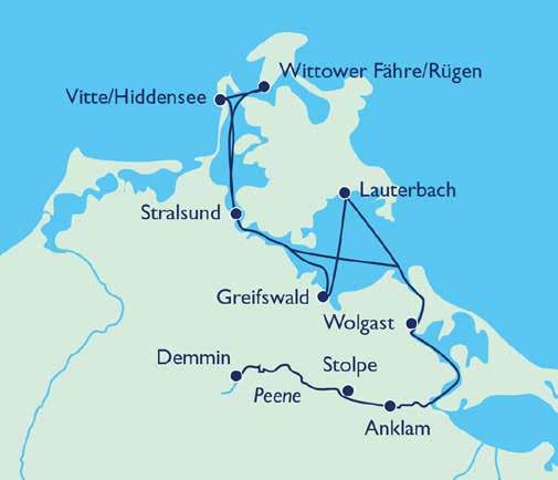 Ihr Reiseverlauf ca. P Datum Hafen Ank. Abf. Geplante Landausflüge pro So. 07.10. Stralsund Einschiffung ab 16.00 Uhr Mo. 08.10. Stralsund 05.30 Wittower Fähre 08.00 08.