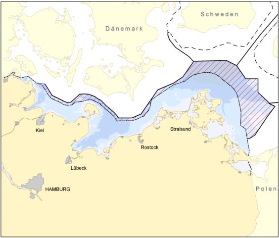 Maritime Raumordnung - Deutsche AWZ Ostsee: 4 500 km²