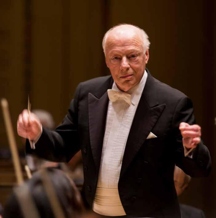 DIE KÜNSTLER DIRIGENT BERNARD HAITINK Seit mehr als sechs Jahrzehnten steht Bernard Haitink im Dienste der Musik an den Pulten der renommiertesten Orchester und Opernhäuser in aller Welt.