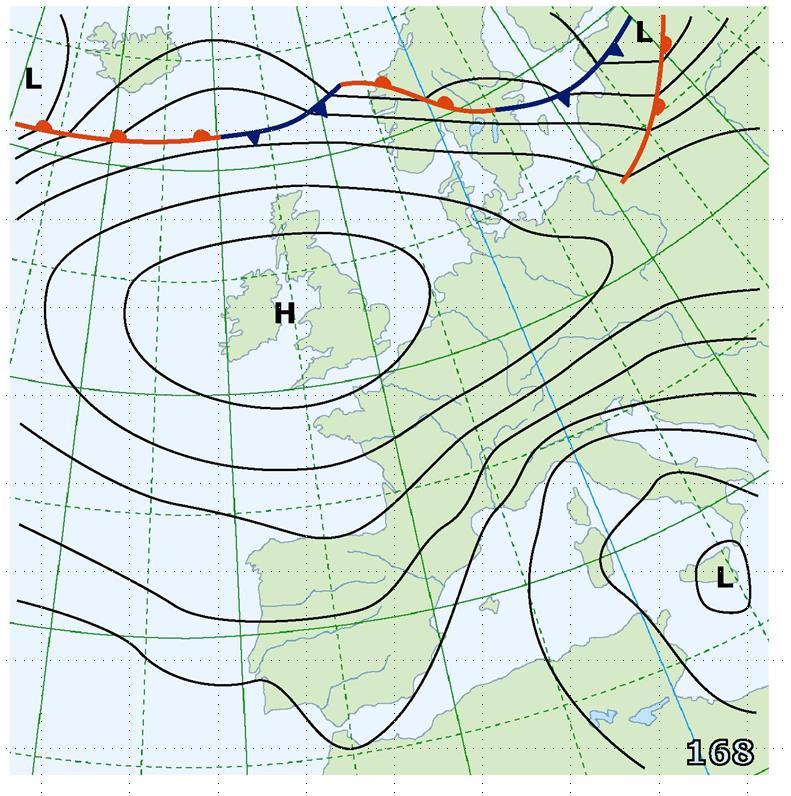 Hochnebel Voraussetzungen Voraussetzungen: Schweiz am Südrand eines Hochdruckgebietes Wind (>5KT) Subsidenzinversion hält