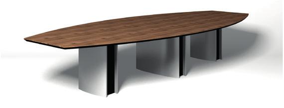 Übersicht Untergestelle für Konferenztischanlagen Consense Tischbeine Feststehende Einzeltischbeine Stahlrohr Ø 60 oder 80 mm, verchromt oder pulverbeschichtet, gewindeverschraubt an