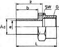 Einstellmuffe Union orientable femelle Adjustable female adaptor SO 41704 Type -Ad -G Mat.-Nr.