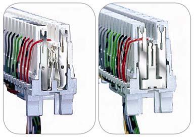 minimaler Aufwand - Genormte Einbaumaße und modularen Aufbau - Umfangreiches Zubehörprogramm Millionenfache Sicherheit durch - Patentierte Kontakte mit optimalen elektrischen Leitwerten -