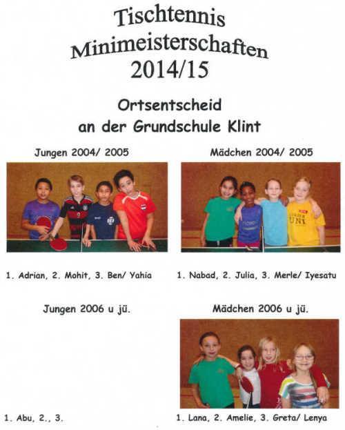 3.1.5 Mini- und Schulmeisterschaften an der Grundschule Klint