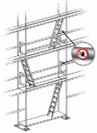 Zugänge Arbeitsplätze auf Gerüsten müssen über Treppen erreichbar sein, wenn über den Zugang umfangreiche Materialien transportiert werden, die Aufstiegshöhe mehr als 10 m beträgt oder umfangreiche