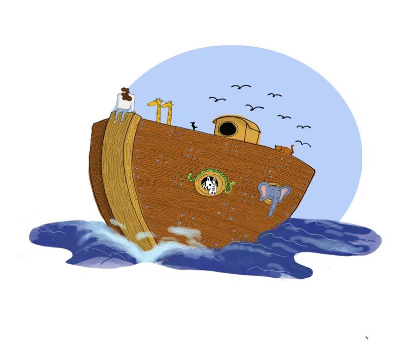 LERNAKTIVITÄT Die Arche Noah ist ein Symbol für Rettung und für Perspektive: Erkläre, warum Jahwe die Anweisung erteilt, eine