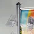 Free Standing Leaflet Display 4 Channel An ideal brochure stand that permits an indoor use of different models.