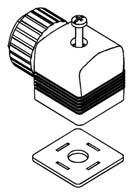 Bestell-Tabelle Zübehör (Gerätesteckdosen nach DIN EN 175301-803 Form (bisher DIN 43650) Zum Lieferumfang einer Gerätesteckdose gehören Flachdichtung und Befestigungsschraube.