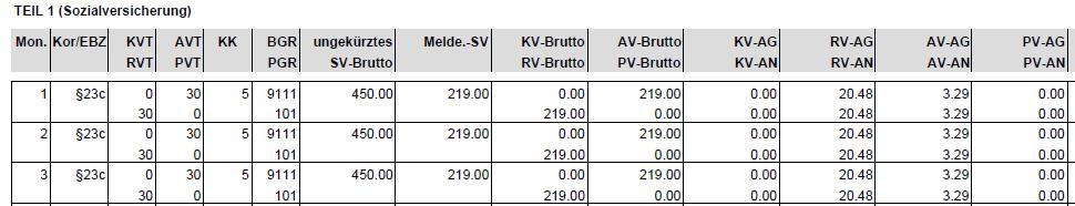 SV-Freibetrag = Vergleichsnetto - Sozialleistung 4011-3780 = 231 Beitragspflichte Einnahme = AG-Leistung