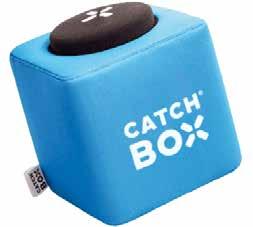 Mikrofone CatchBox 40,00 E Wurf-Mikrofon in Würfelform. Das Mikrofon hat eine Kugel- Charakteristik und schaltet sich im Falle eines Sturzes stumm.