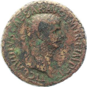 19 n.chr. Rom. As 40-41 (posthume Prägung unter Caligula).