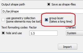 Variante 1) Gruppierung nach Layer Für jeden DXF-Layer wird eine Gruppe erzeugt, in welche dann