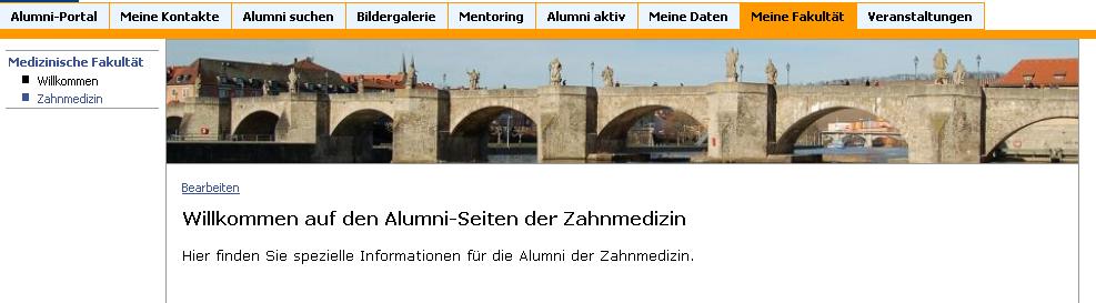 Alumni-Portal eingerichtet. Diese Seite bzw.
