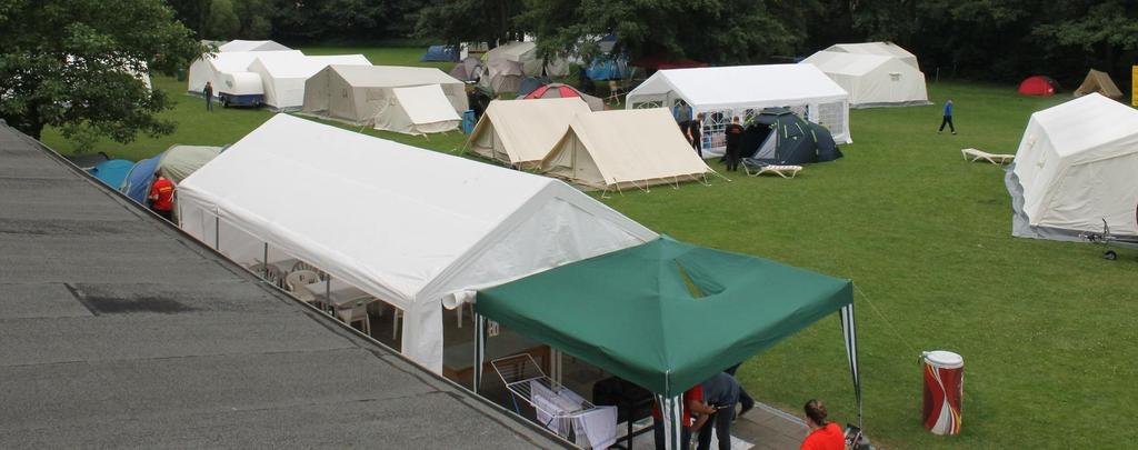 Übernachtung Auf der großen Liegewiese des Elsebades können alle Teilnehmer in mitgebrachten Zelten übernachten.