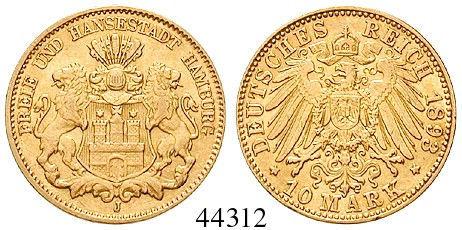 , 1848-1877 5 Mark 1877, H. Gold. J.