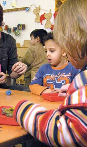 Die Kindertagesstätte im SOS-Kinderdorf Berlin-Moabit bietet Platz für 70 Kinder ab einem Alter von sechs Monaten bis zur Einschulung.