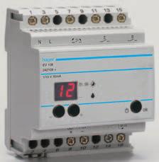 EV06 EV08 Distances vadības iekārta Nom. spriegums: 4 EV06 Dimmeru EV02 un EV04 230 V~/50 Hz vadībai (max 30.gab) Elektronisko iekārtu vadībai //0 V-Vadības Displejs vērtību iestatīšanai, izeja max.