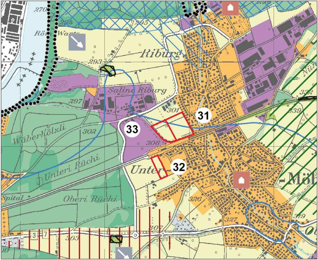Zusätzliche Siedlungsfläche in den Gemeinden Rheinfelden (32 und 33)