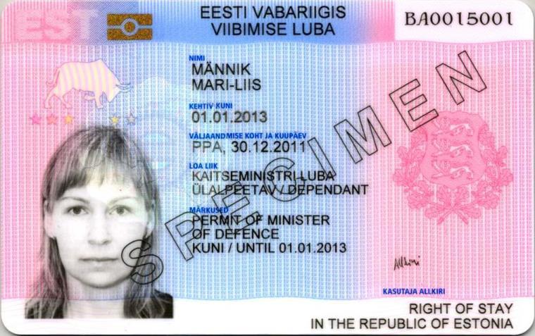 of residence permit or right