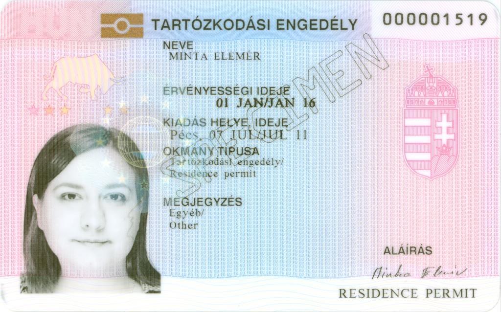 Tartózkodási engedély (Residence permit)