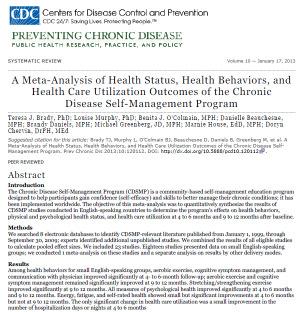 Internationale Evidenz «CDSMP wesentlicher Beitrag zur Förderung von Public Health» Positiver Einfluss Selbstwirksamkeit Wohlbefinden (psych.
