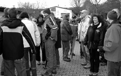 Das Treffen zum Abmarsch wird um 13.