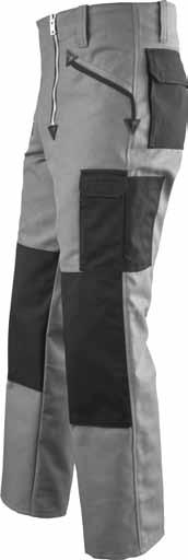 Artikel 514544 Zunft-Sommerhose COOL aus Canvasgewebe mit Kniepolstertaschen 1 Zollstocktasche Stifttasche und Handytasche Obergewebe ca.