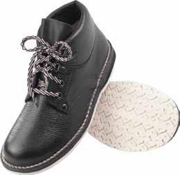 Dachdecker-Schuhe halbhoch Artikel 5640 Lars Dachdecker-Fellschuh mit 2 Schnallen Fußbett schwarze Spezial-Laufsohle