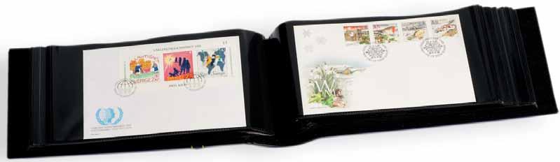 34 Alben für Briefe & Postkarten Album für 100 Briefe + FDC s Dokumentenecht Für Ersttagsbriefe (First-Day-Cover), Postkarten und Ganzsachen.