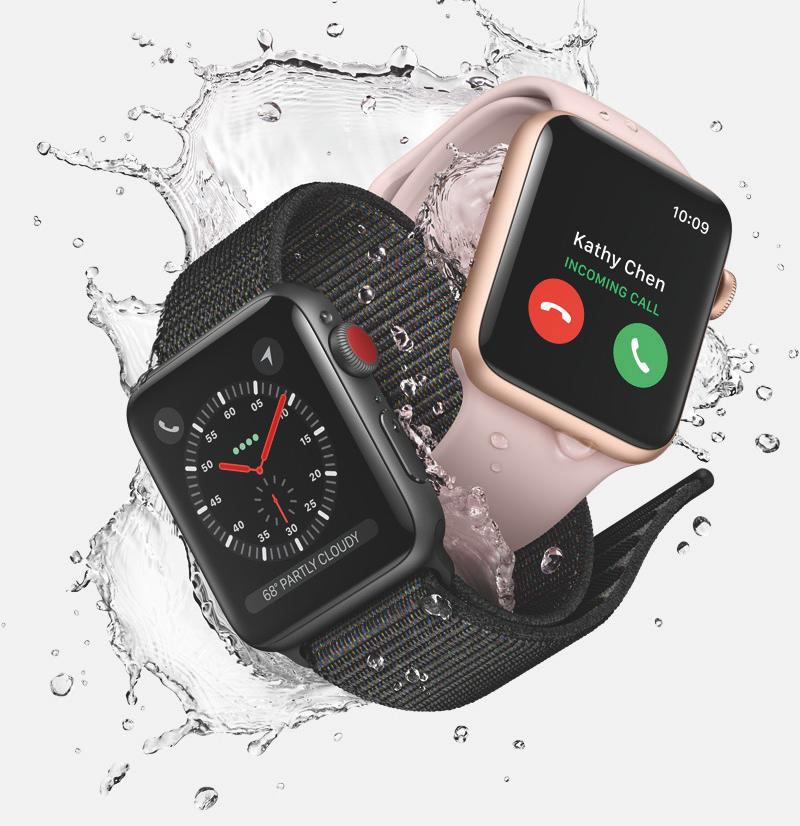 Apple // Die neue Apple Watch Series 3 Apple Watch Series 3 und das iphone kann zu Hause bleiben N ach anfänglich großer Skepsis und dem eher verhaltenen Verkaufsstart im Frühjahr 2015 ist die Apple