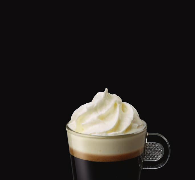 DEU NESPRESSO KAFFEEKREATIONEN Für abwechslungsreichen Kaffeegenuss haben wir eine Reihe von Rezepten für Sie kreiert: von klassischen Kombinationen über cremigheiße und fruchtig-kalte Zubereitungen