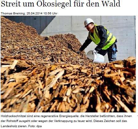 Was dann noch geschah. Holzenergiefachverband Baden-Württemberg (HEF) hat am 24.04.2014 Verfassungsbeschwerde eingelegt: Verfassungsbeschwerde wurde zurückgewiesen.