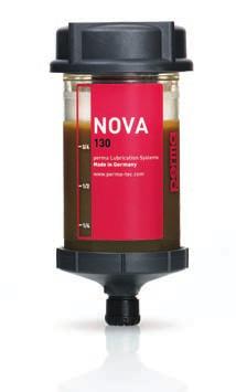 Perma Automatische Schmierstoffgeber perma NOVA Der perma NOVA ist in allen Anwendungsbereichen zwischen 20 C und +60 C einsetzbar.