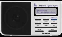 Portable Radios Direktwahltaste: BR Heimat Empfangsgebiet: Bayern DigitRadio 210 BR Heimat Edition Portables DAB+/UKW Radio mit BR Heimat Direktwahltaste Display Dot-Matrix LC-Display mit Beleuchtung