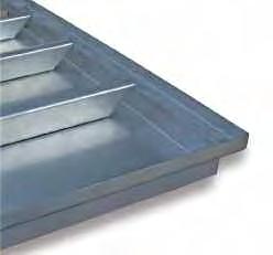 Schmutzfangwannen Edelstahl V2A/Aluminium Anwendung Die Schmutzfangwanne aus Edelstahl oder Aluminium bietet eine erweiterte Schmutzaufnahme und gewährleistet einen geregelten Wasserablauf.