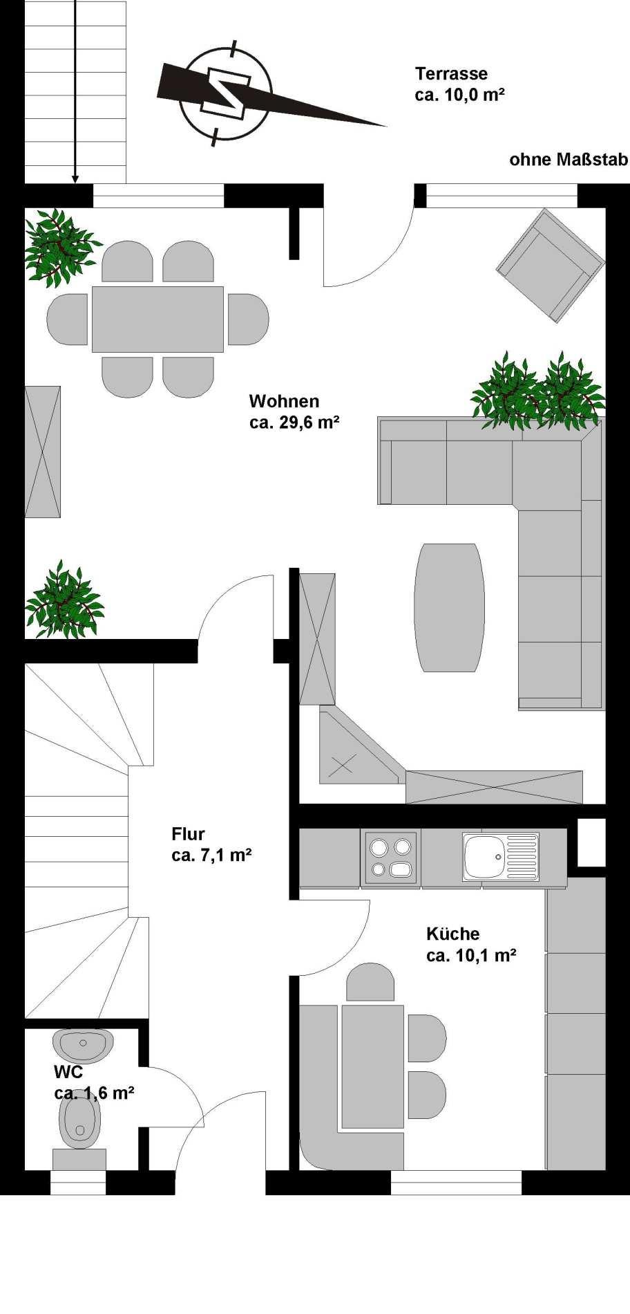 Grundriss EG: