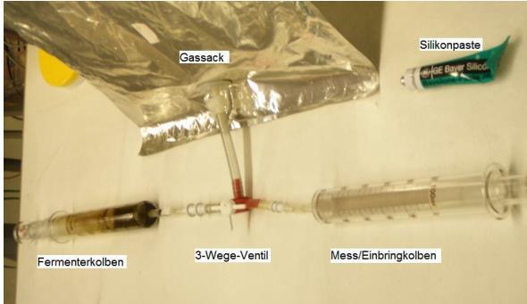 Bisherige Studien und Ergebnisse Masterarbeit Baer (2012): Batchversuch mit 30 ml Inokulum