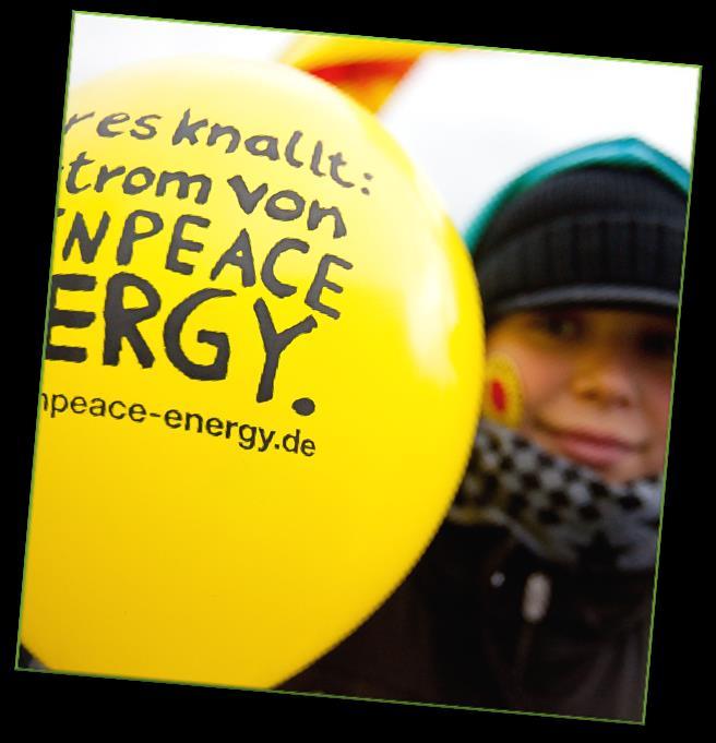 ENERGIEWENDE: BREMSER UND TREIBER Energie-Genossenschaft Greenpeace Energy Entstand 1999 aus einer Greenpeace-Kampagne und ist die Fortsetzung dieser Kampagne mit den Mitteln eines Energieversorgers.