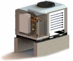 AWK EVI Comfort Kompakte Luft - Wasser Wärmepumpen hohe Vorlauftemperatur bis zu 65ºC EVI Technologie schnelle Installation und Einsatzbereitschaft Außenaufstellung Drehzahlgeregelter EC Ventilator -