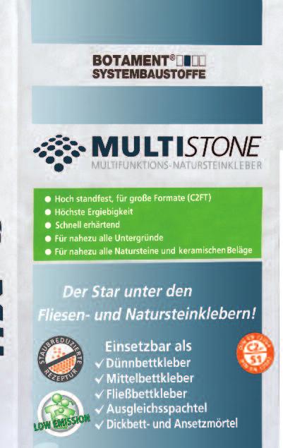 Höchste Ergiebigkeit Multistone überzeugt durch seine einzigartige Ergiebigkeit.