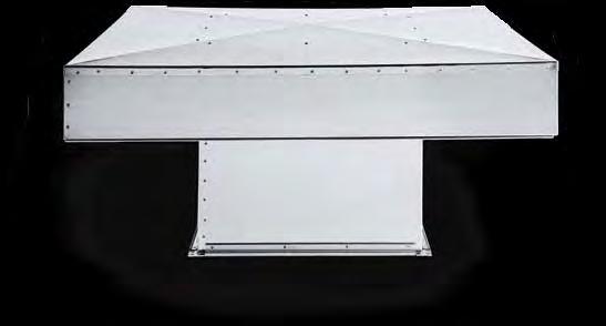 Außenlufthaube ALH ANWENDUNG Die Außenlufthaube (ALH) ist eine spezielle Form von Dachhauben, die ausschließlich für die Außenluft ansaugung vorgesehen ist.