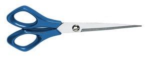 ergonomisch geformte Griffmulden aus schlagfestem ABS-Kunststoff, Farbe blau, Schneidflächen